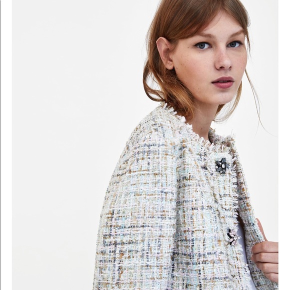 zara tweed jacket 2018